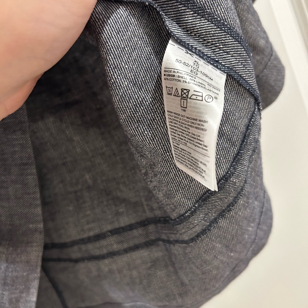 NWT Banana Republic Blouse black white XL - Picture 5 of 5